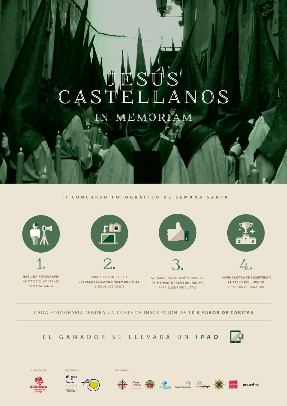 Cartel del II Concurso de Fotografía de Semana Santa Jesús Castellanos 