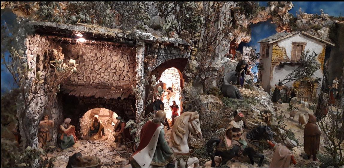 Belén de la parroquia de San Marcos Evangelista en Cuevas de San Marcos  