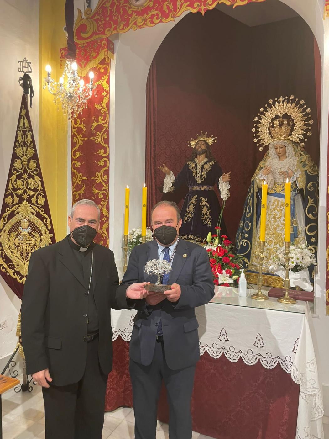 Visita Pastoral del Obispo de Málaga al Convento de San Francisco, en Vélez-Málaga 
