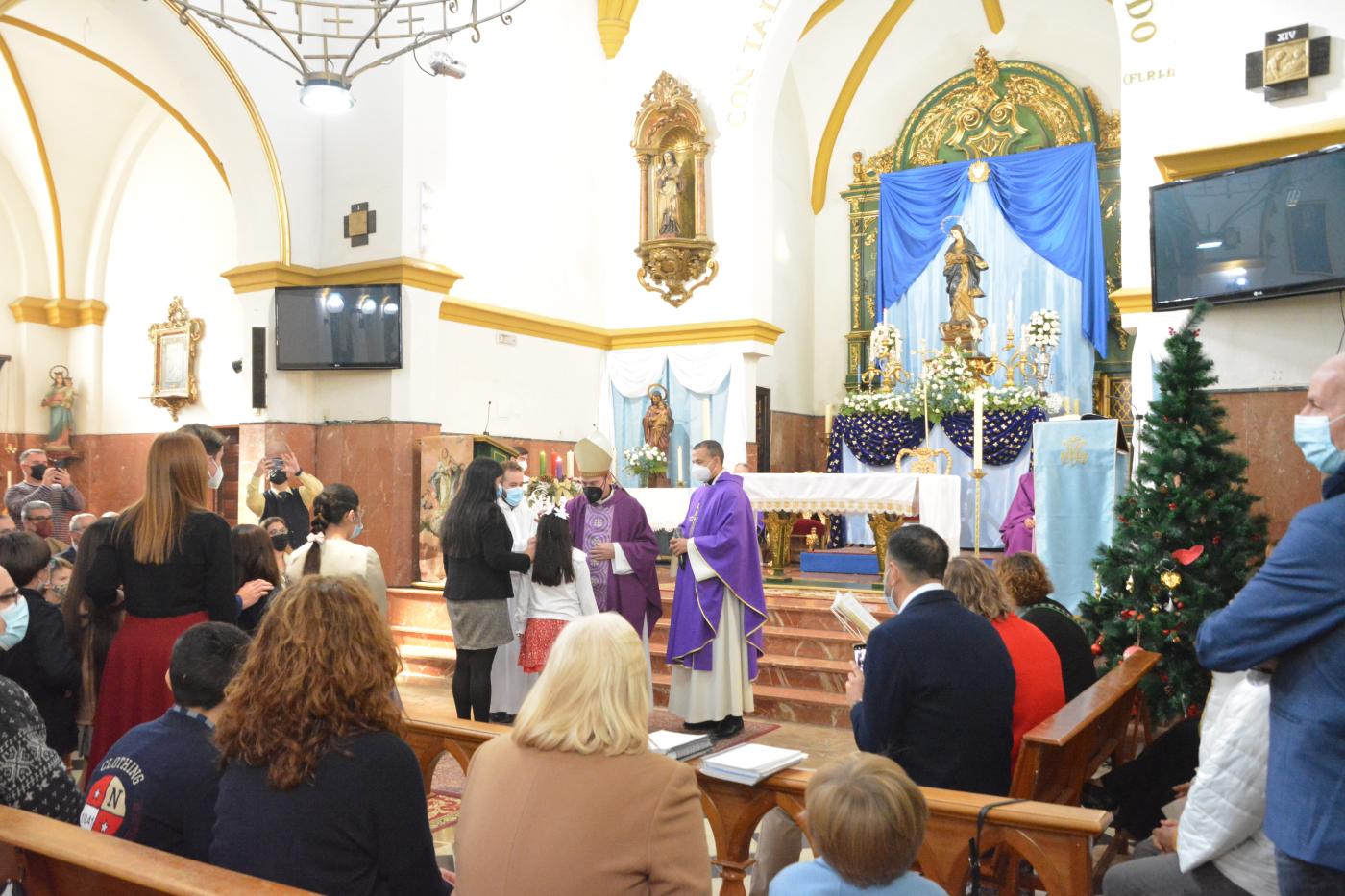 Visita Pastoral del Sr. Obispo, D. Jesús Catalá, a la parroquia Purísima Concepción, en Málaga 