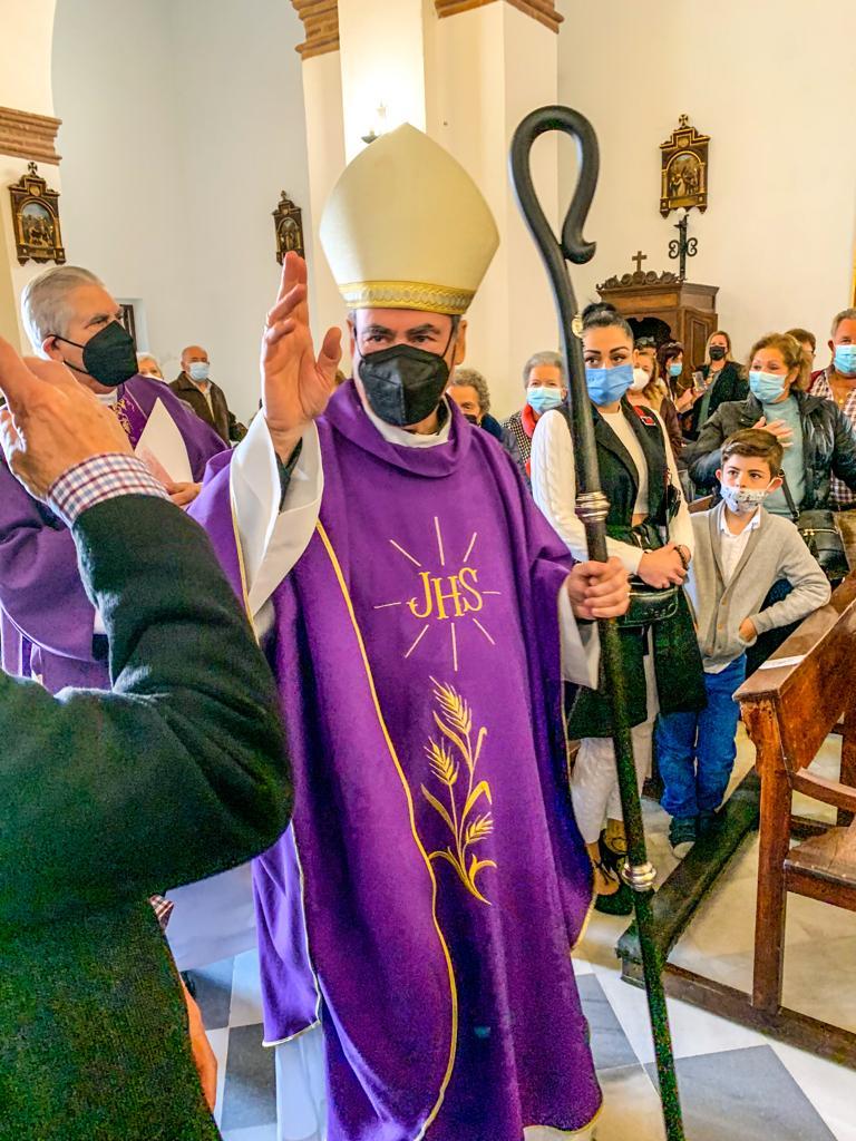 Visita Pastoral del Sr. Obispo. D. Jesús Catalá, a la parroquia de Santiago, en Monda 