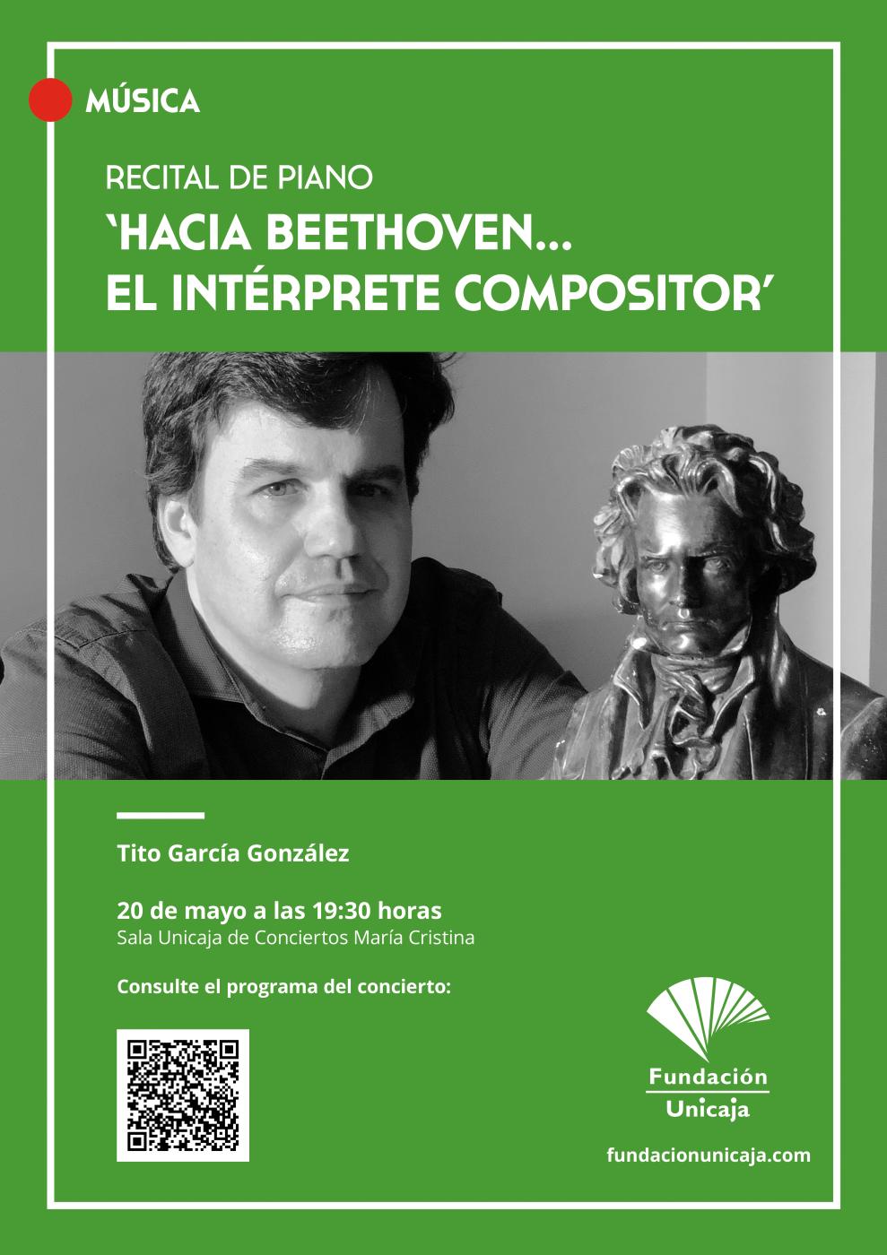 Cartel del próximo concierto de Tito García en Málaga 