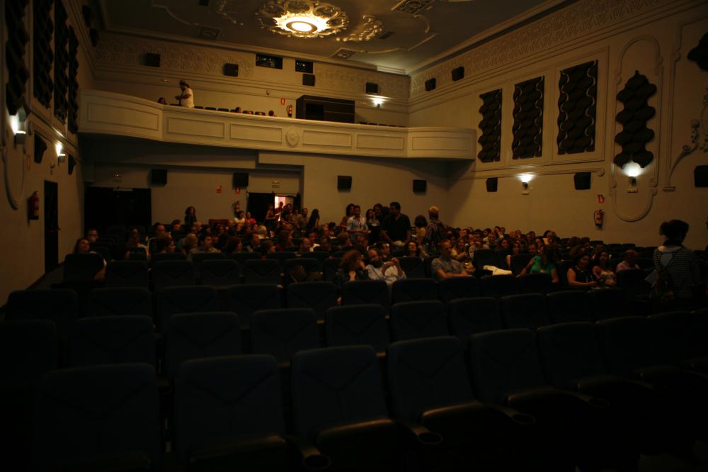 La sala, antes de comenzar la proyección
