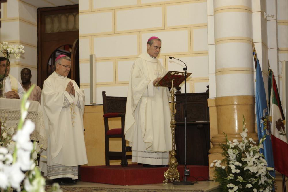 El obispo de Tánger, Mons. Santiago Agrelo, y Mons. Catalá