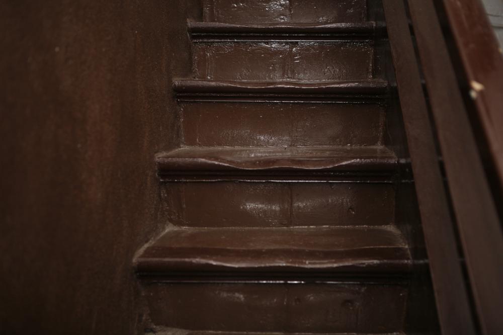 Detalle de unas escaleras interiores del convento