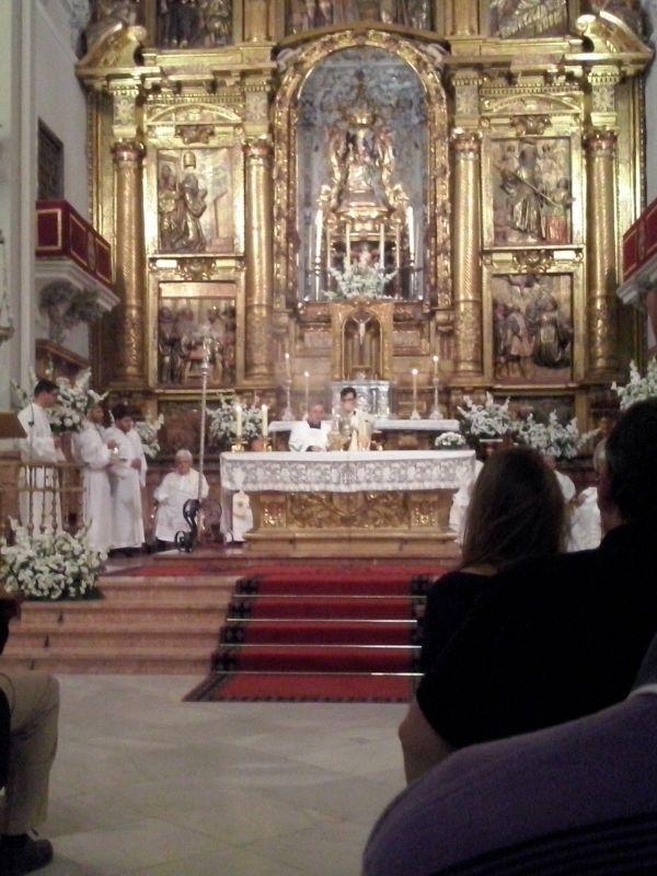 Primera Misa de Juan Carlos Millán en la Victoria (Málaga) el 29 de junio