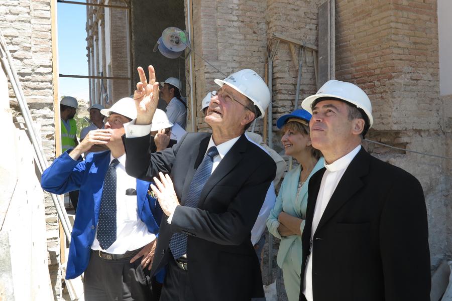 El alcalde de Málaga visita las obras del Seminario