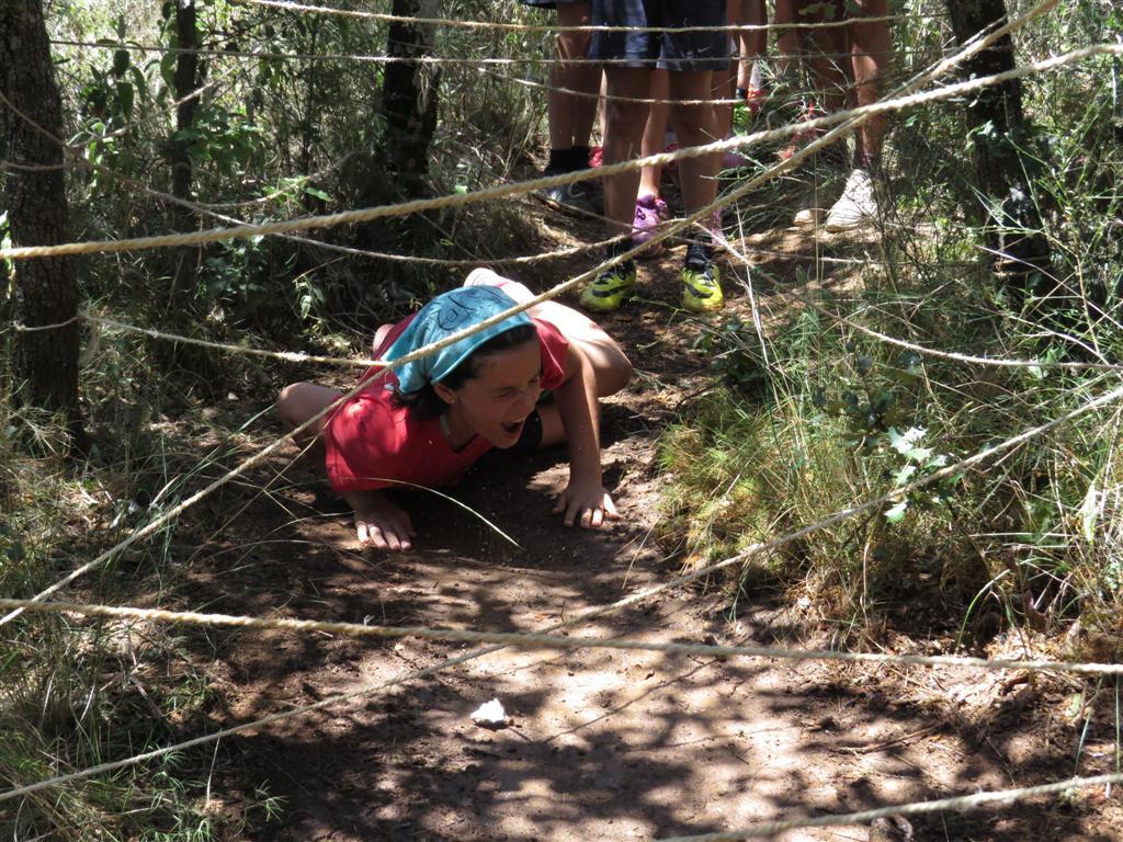 Uno de los juegos del campamento