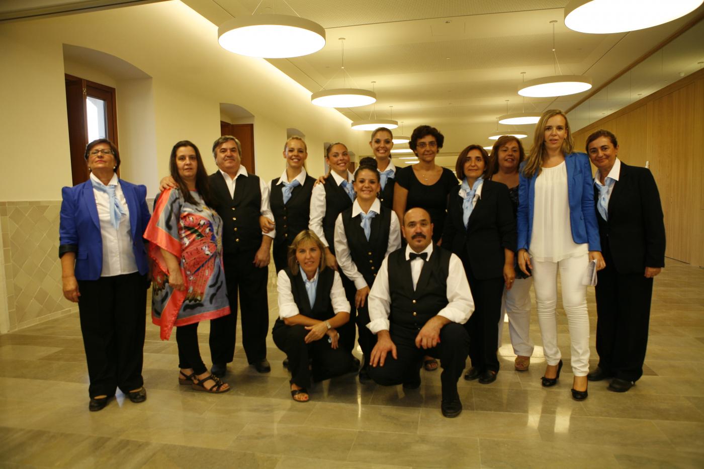 Parte del equipo de la Casa Diocesana