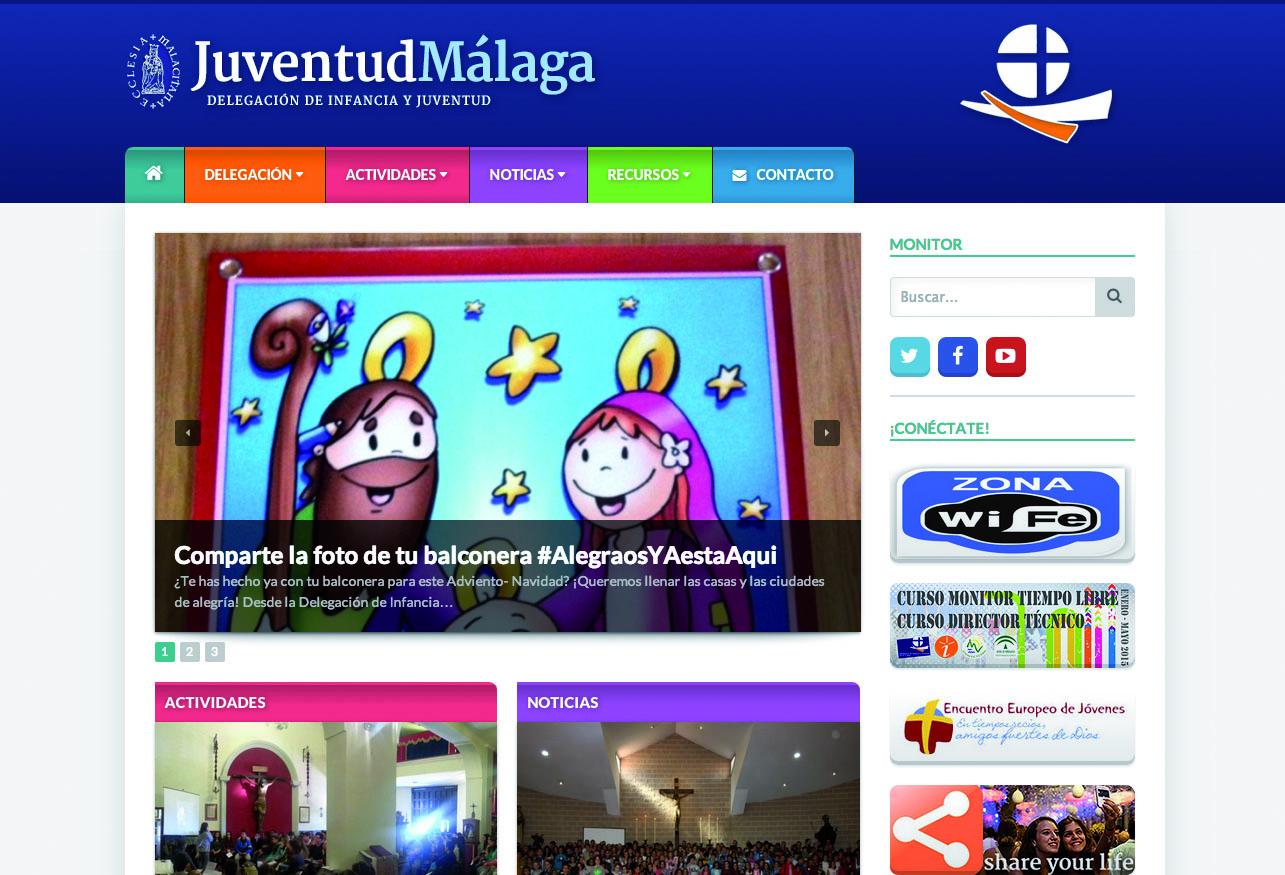 La delegación de Juventud estrena página web