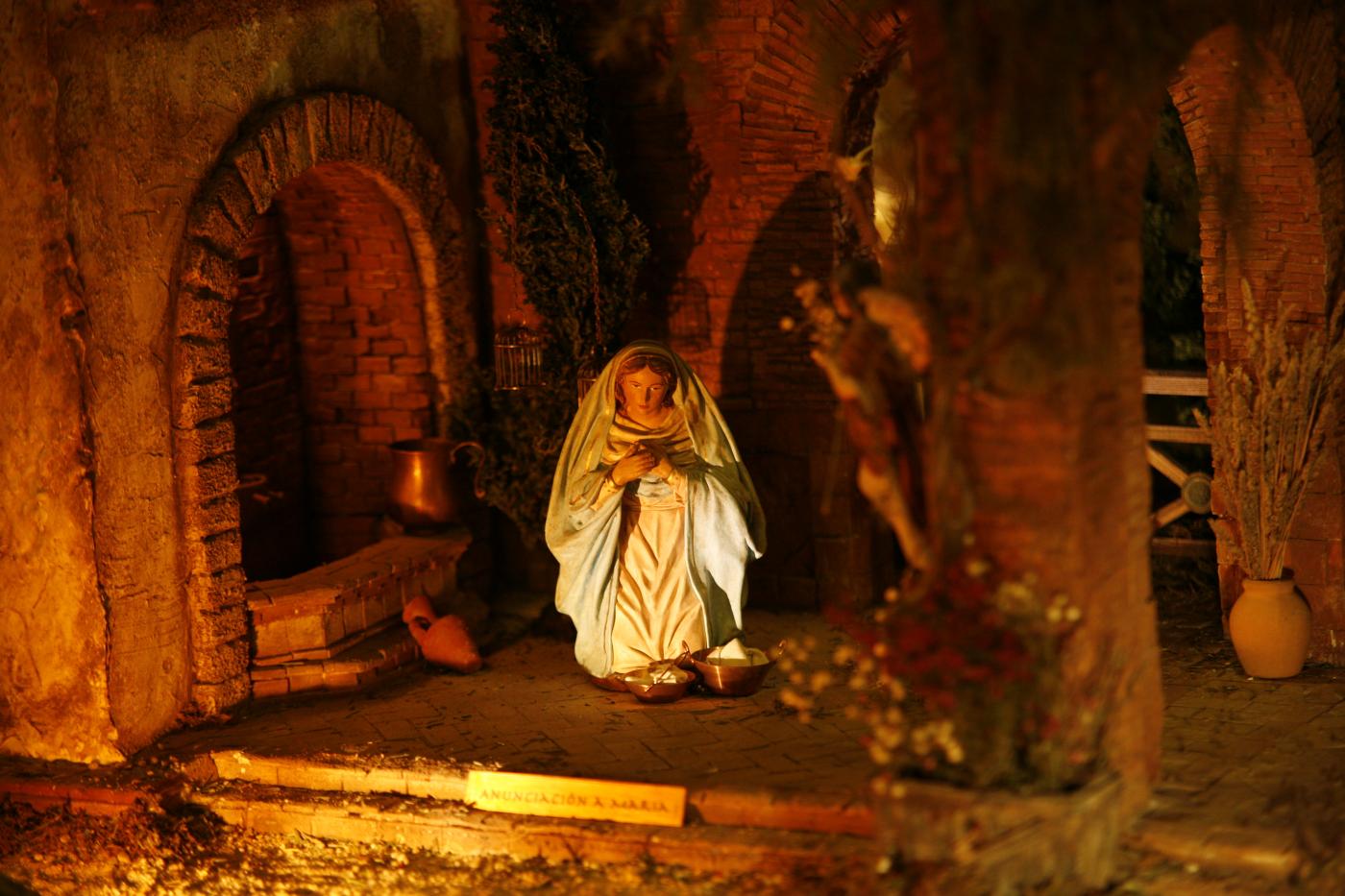 El belén de la Catedral se inspira en Málaga