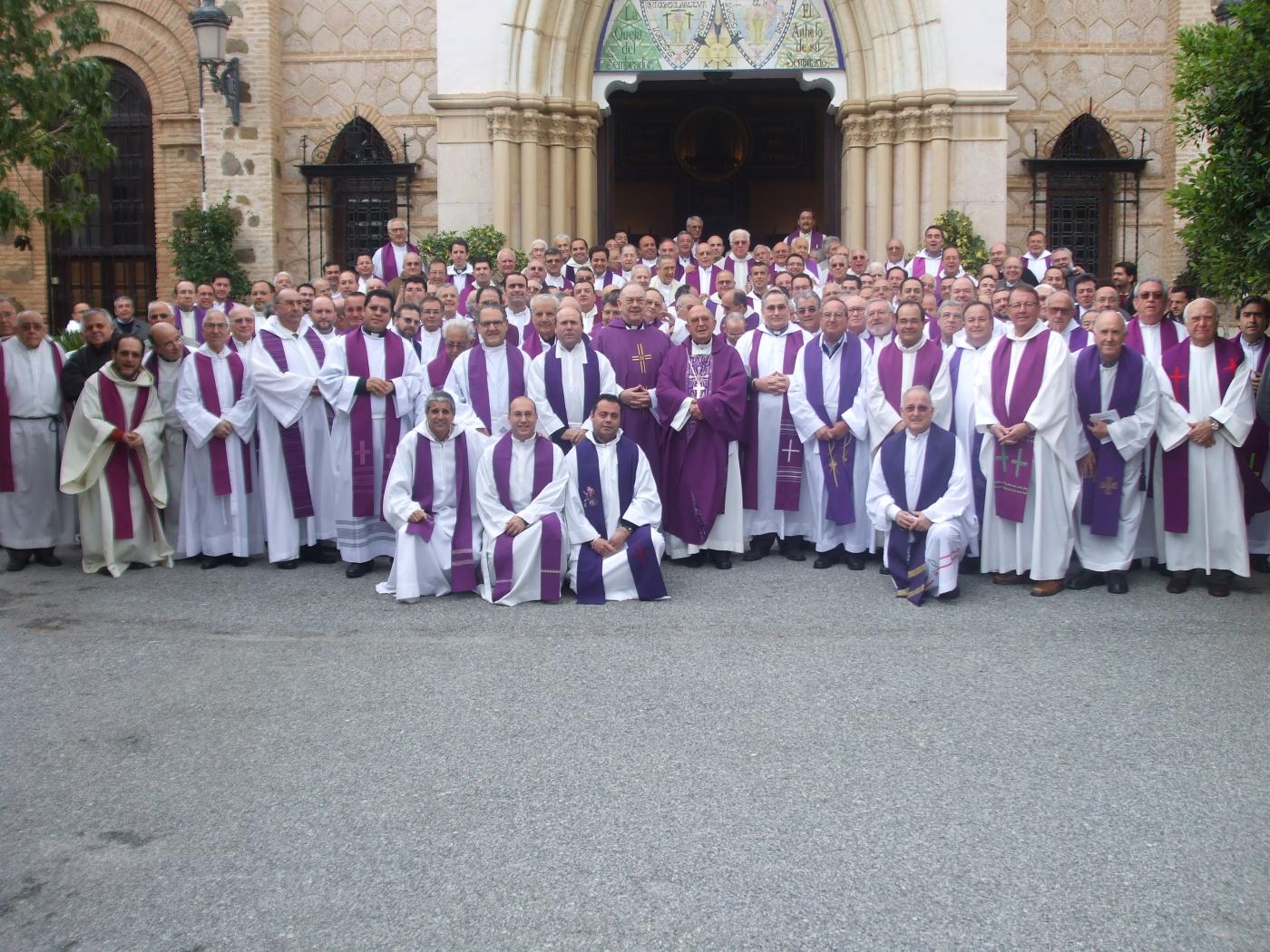 Don Antonio Dorado, en la despedida como obispo que le realizó el Presbiterio