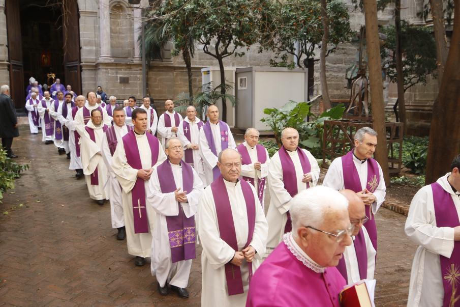 Funeral de D. Antonio Dorado Soto en la Catedral de Málaga, el 18 de marzo de 2015