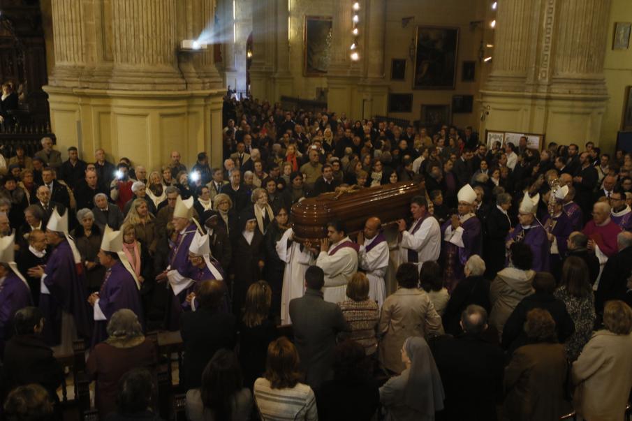 Funeral de D. Antonio Dorado Soto en la Catedral de Málaga, el 18 de marzo de 2015