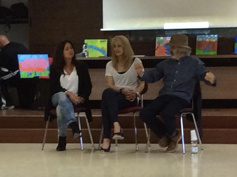 Visita de Jorge Rando al colegio Cardenal Herrera Oria