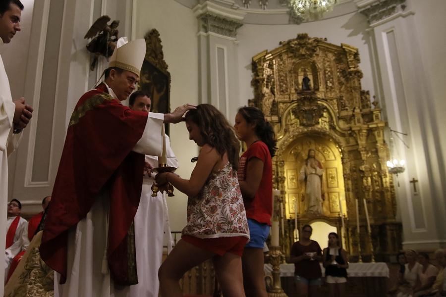 Envío de los jóvenes al Encuentro Europeo de Jóvenes en Ávila (2015) (Santuario Santa María de la Victoria-Málaga)