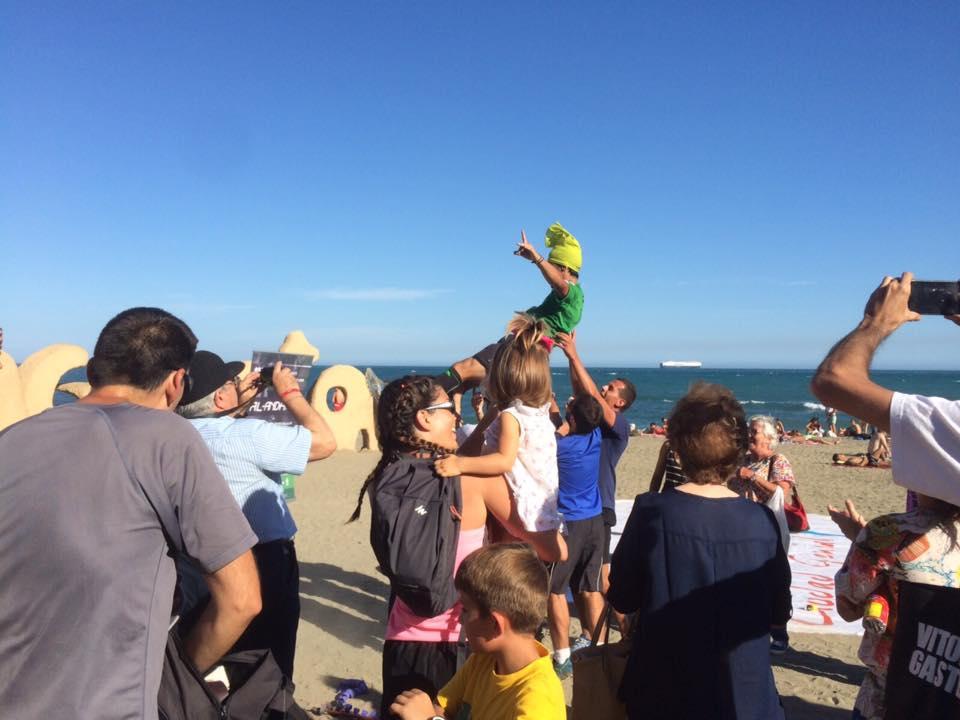 El deportista celebra su llegada a Málaga FOTO: FACEBOOK