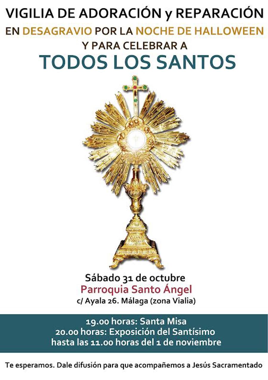 La parroquia Santo Ángel celebra Todos los Santos rezando
