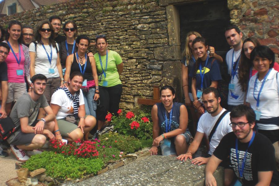 El hermano Cristian de Taizé participa en el "Adoremus"