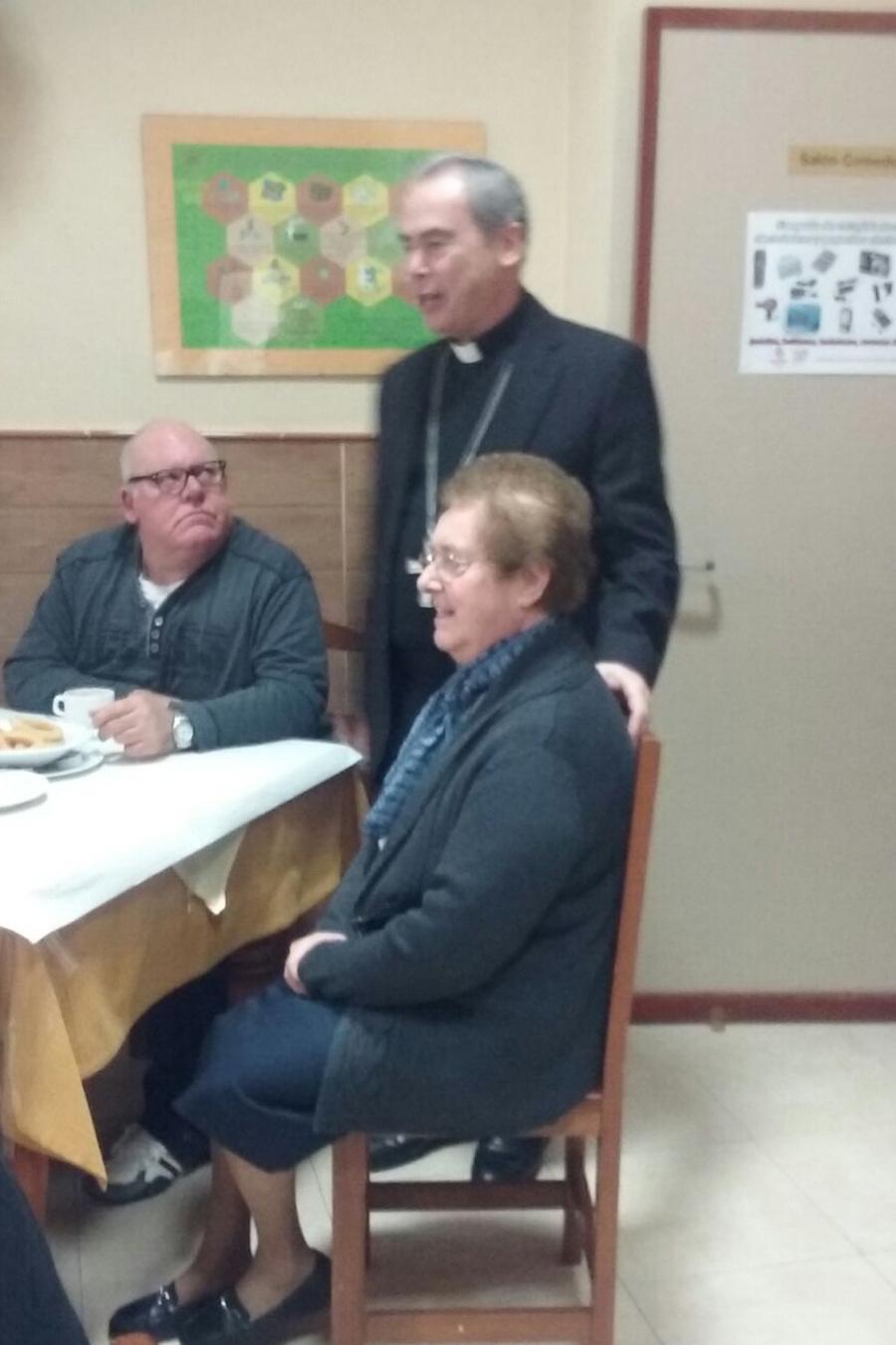 Don Jesús en su llegada al Hogar Pozo Dulce