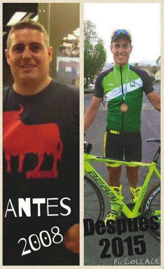 José Enrique Carpena, antes y después de su cambio de vida (Fotos 2008 y 2015)