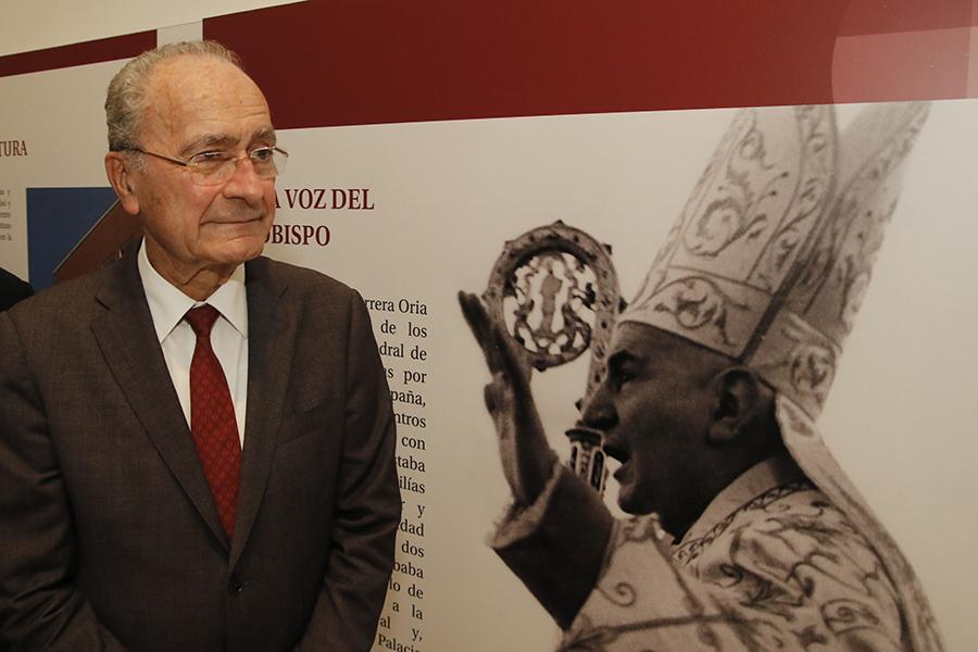 Herrera Oria y el alcalde de Málaga