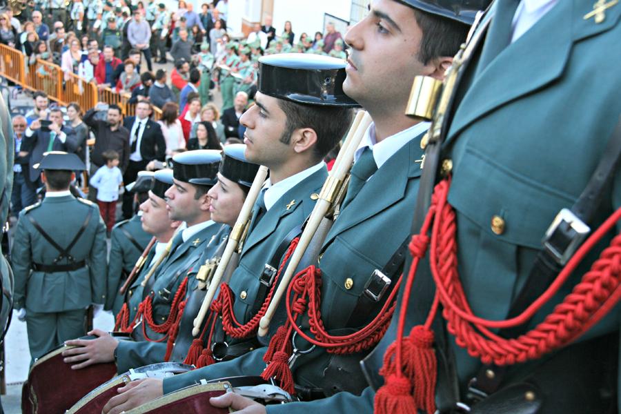 El cuartel Duque de Ahumada junto al Cristo de la Expiración