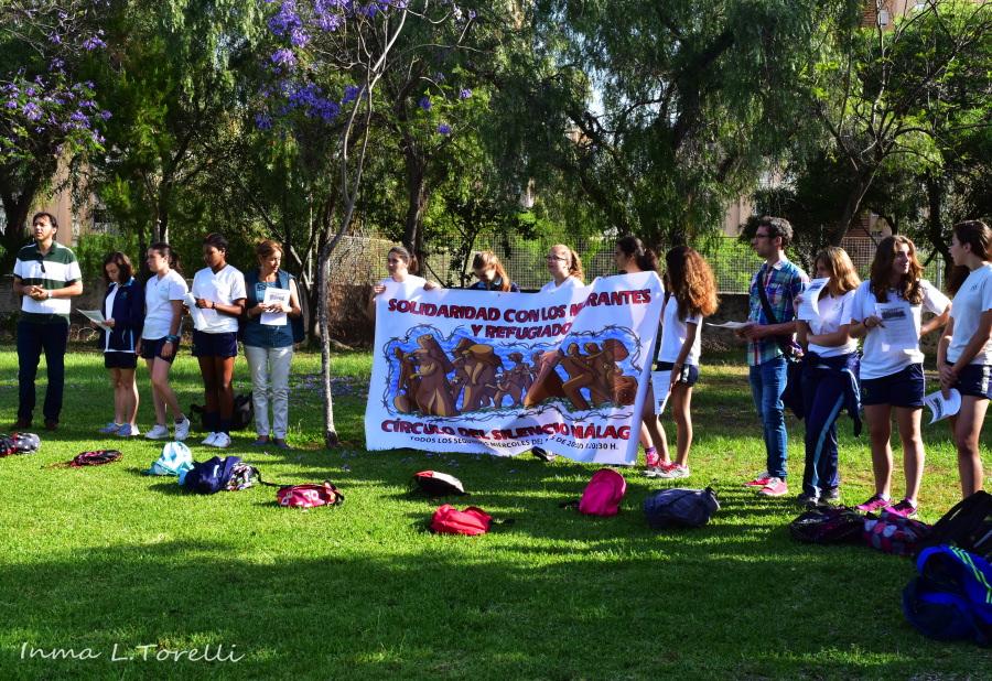Círculo del silencio de alumnos de Santa Rosa de Lima