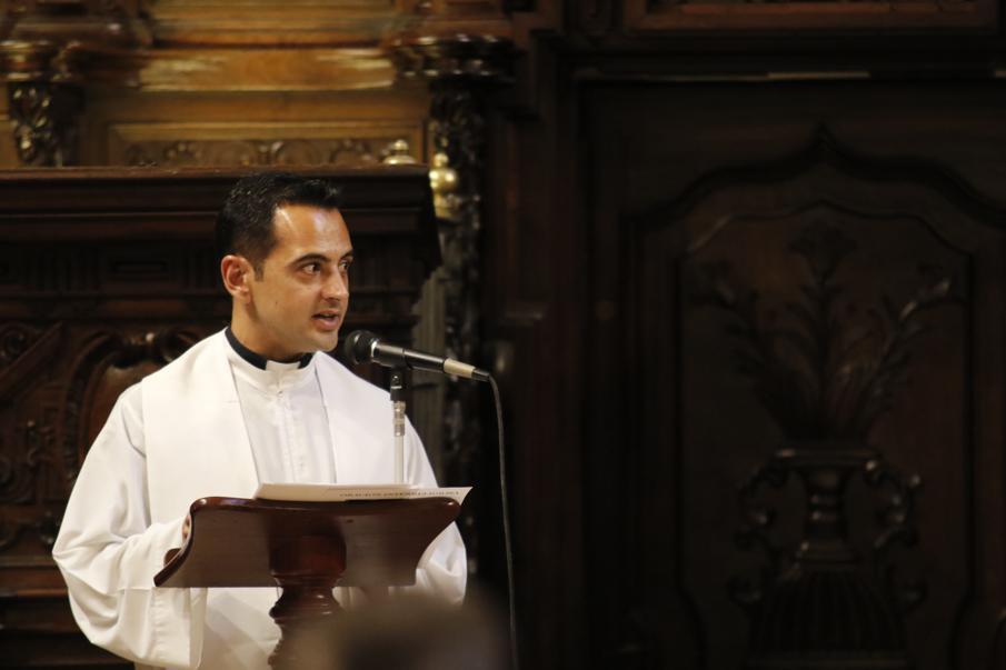 Oración ecuménica de capellanes militares de la OTAN en la Catedral de Málaga, en junio de 2016