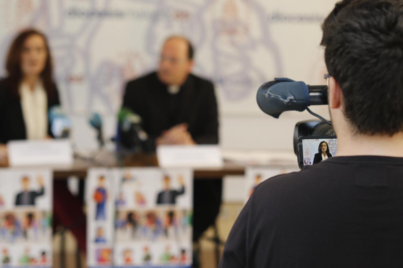 Momento de la Rueda de Prensa de presentación del Día de la Iglesia Diocesana