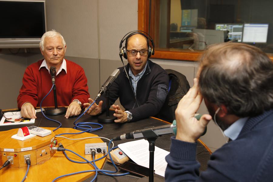 Ramón Muñoz e Íñigo Loring, durante el programa. FOTO: S. FENOSA