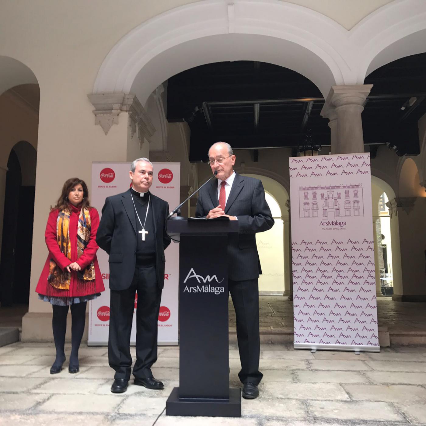 Presentación del acuerdo de colaboración entre el Obispado y el Ayuntamiento de Málaga sobre ArsMálaga. FOTO: S. FENOSA