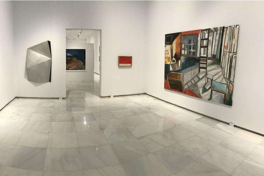 Obras de la Colección de la Fundación Coca-Cola en el Palacio Episcopal. FOTO: S. FENOSA