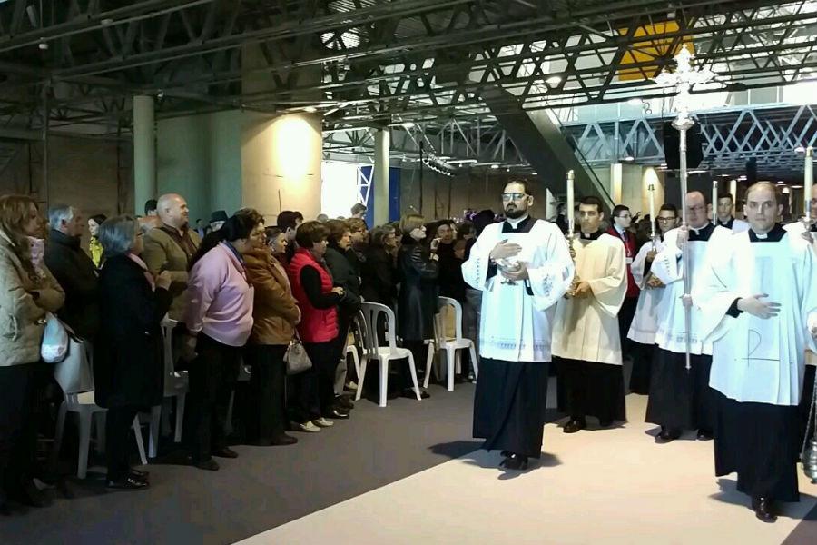 Durante la ceremonia de beatificación de "La Canastera" en Almería 