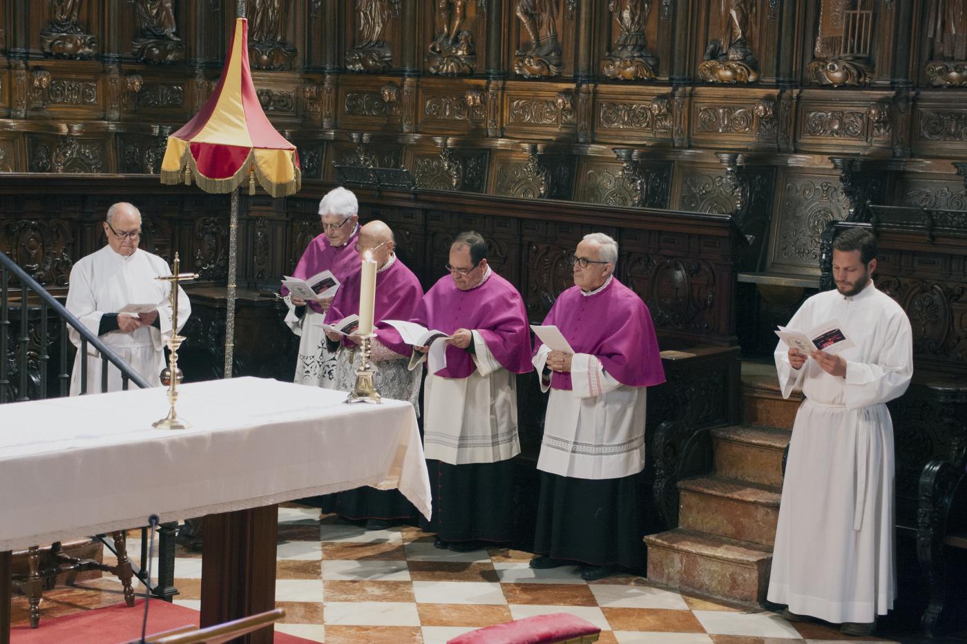Cabildo del Perdón, en el Miércoles Santo de 2017 en la Catedral de Málaga