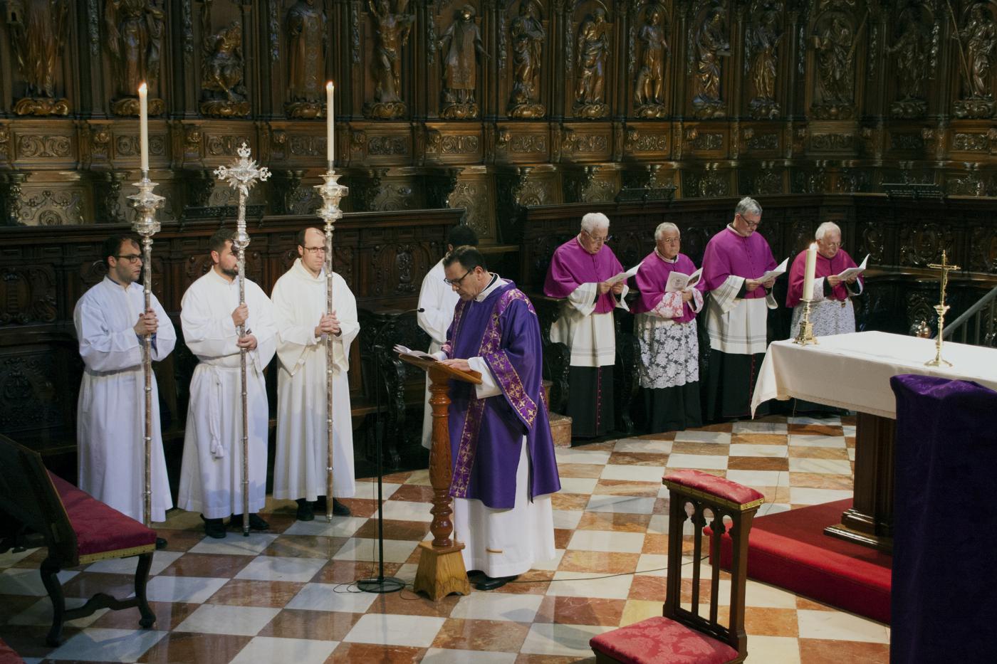 Cabildo del Perdón, en el Miércoles Santo de 2017 en la Catedral de Málaga