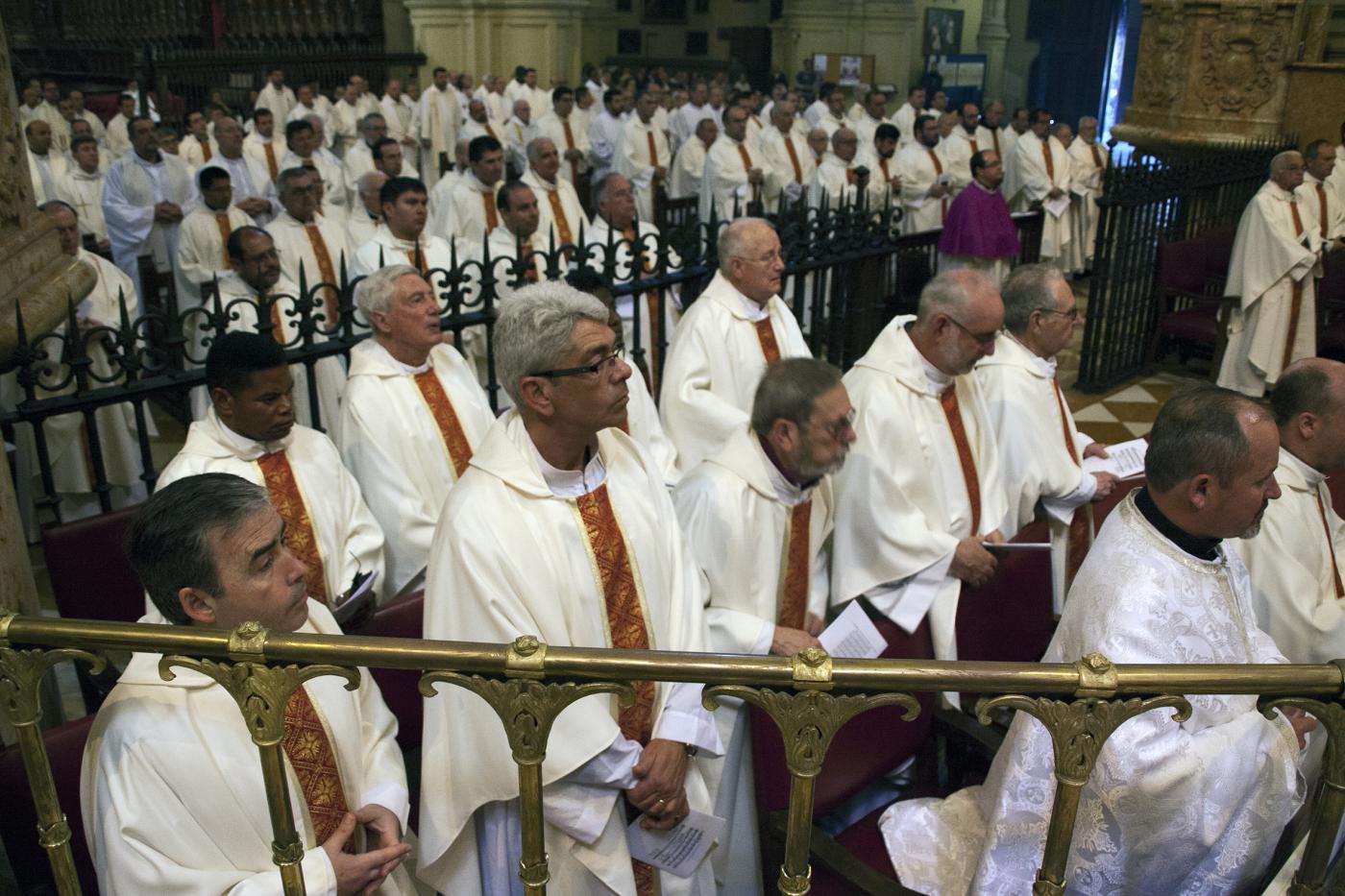 Misa Crismal en el Miércoles Santo de 2017 en la Catedral de Málaga
