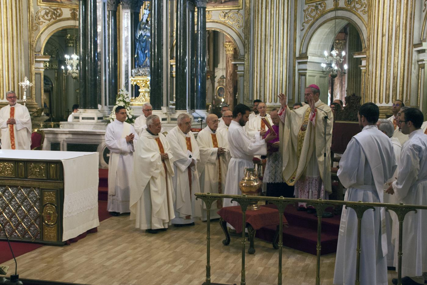 Misa Crismal en el Miércoles Santo de 2017 en la Catedral de Málaga