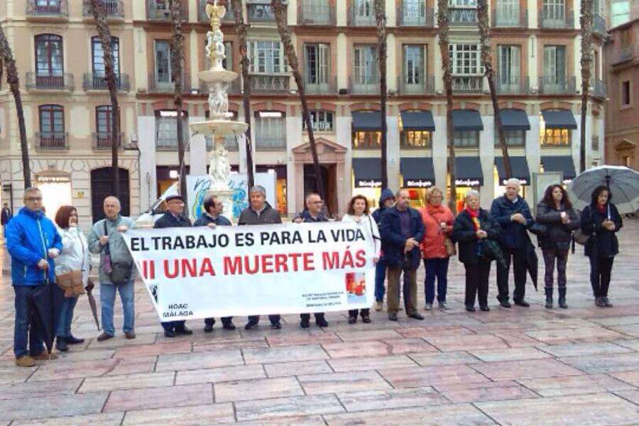 Celebración de la HOAC contra la siniestralidad laboral el viernes 28 de abril