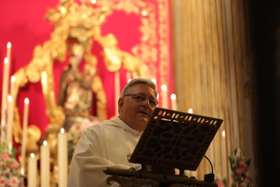 Fray Jesús Miguel Benítez, predicador de la novena a la patrona de Málaga. FOTO: S. FENOSA