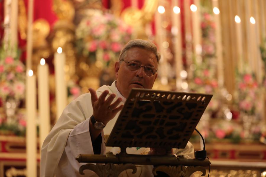 Fray Jesús Miguel Benítez, predicador de la novena a la patrona de Málaga. FOTO: S. FENOSA