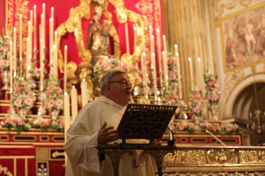 Fray Jesús Miguel Benítez, predicador de la novena a la patrona de Málaga. FOTO: S. FENOSA