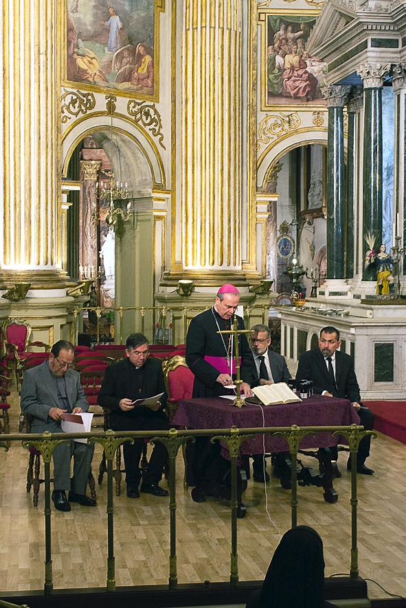 Momento de la apertura solemne de la Causa de Canonización de los mártires de Málaga. FOTO: M. ZAMORA