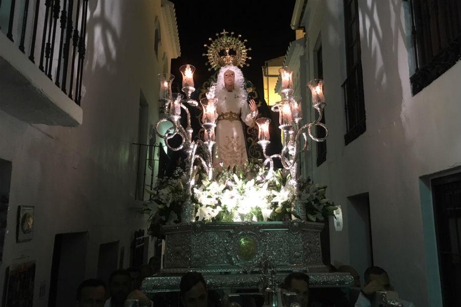Rosario de la aurora por las calles de Frigiliana