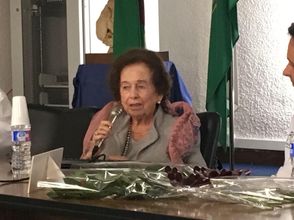 Dña. Mª José García Morato Gálvez durante el acto de homenaje al Dr. Gálvez. FOTO: TERESA JIMÉNEZ