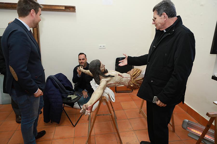 Obispado y la Fundación Málaga acuerdan la recuperación de las obras barrocas de la Divina Pastora de Capuchinos