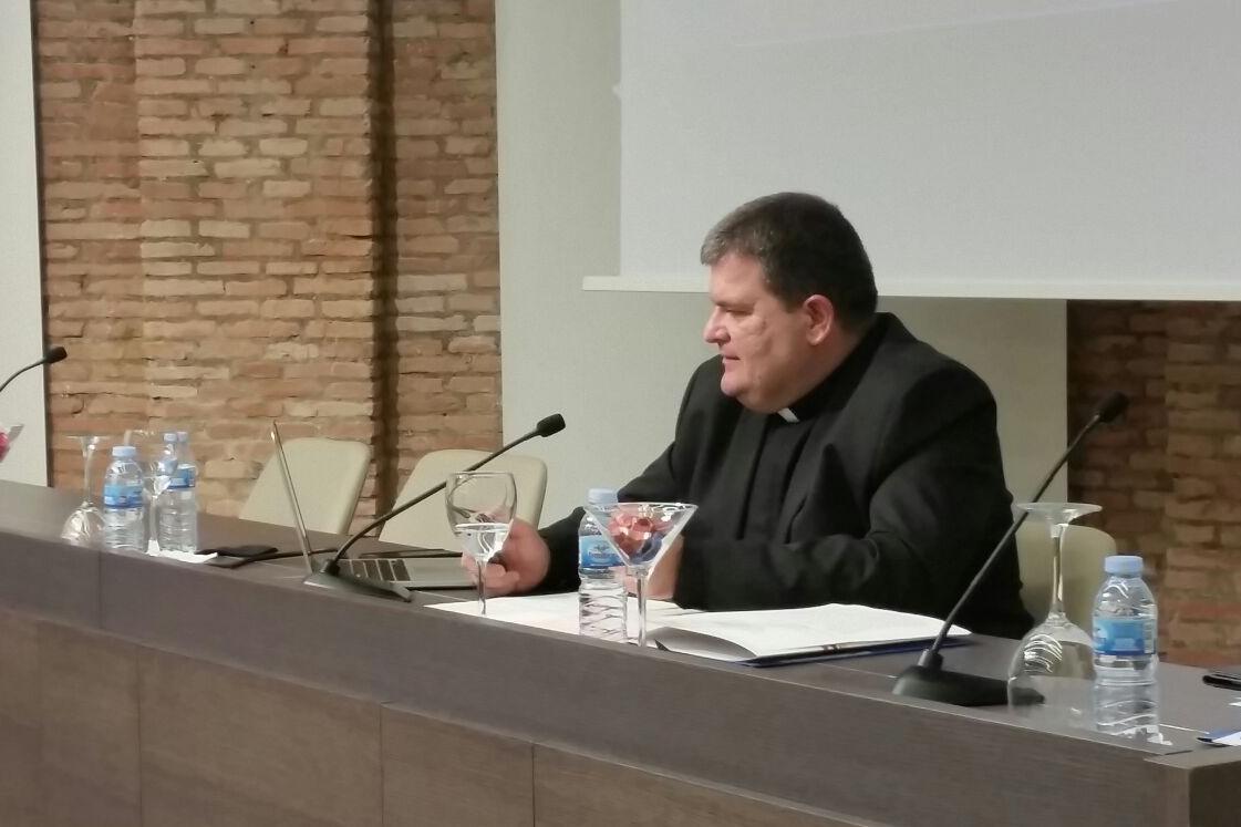 Ponencia de Ramón Navarro, delegado de Liturgia de la diócesis de Cartagena (Murcia). FOTO: G. MORALES