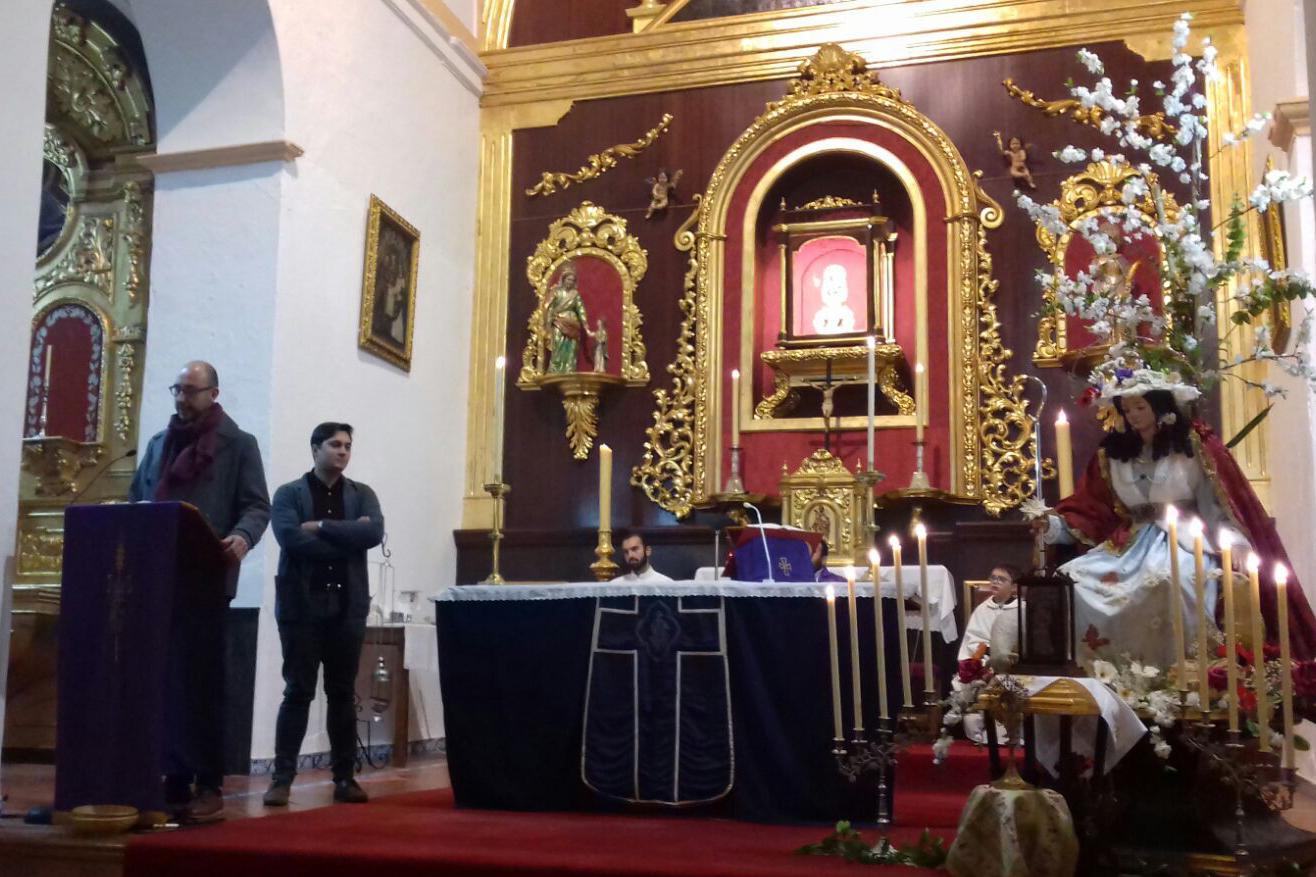 Presentación del Relicario del Beato Diego José de Cádiz restaurado, en la parroquia de Ardales