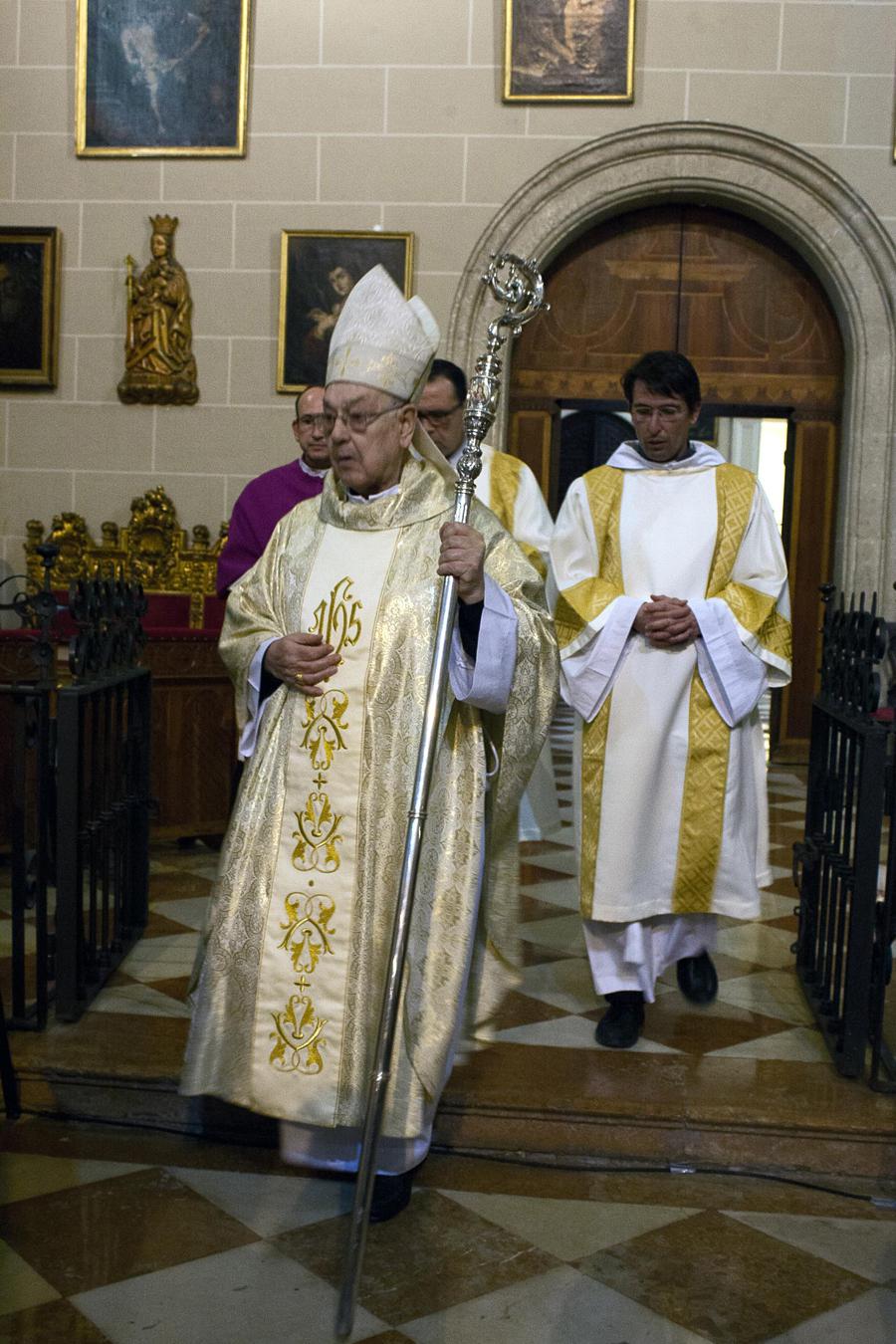 Misa "in Coena Domini" el Jueves Santo, en la Catedral de Málaga // M. ZAMORA