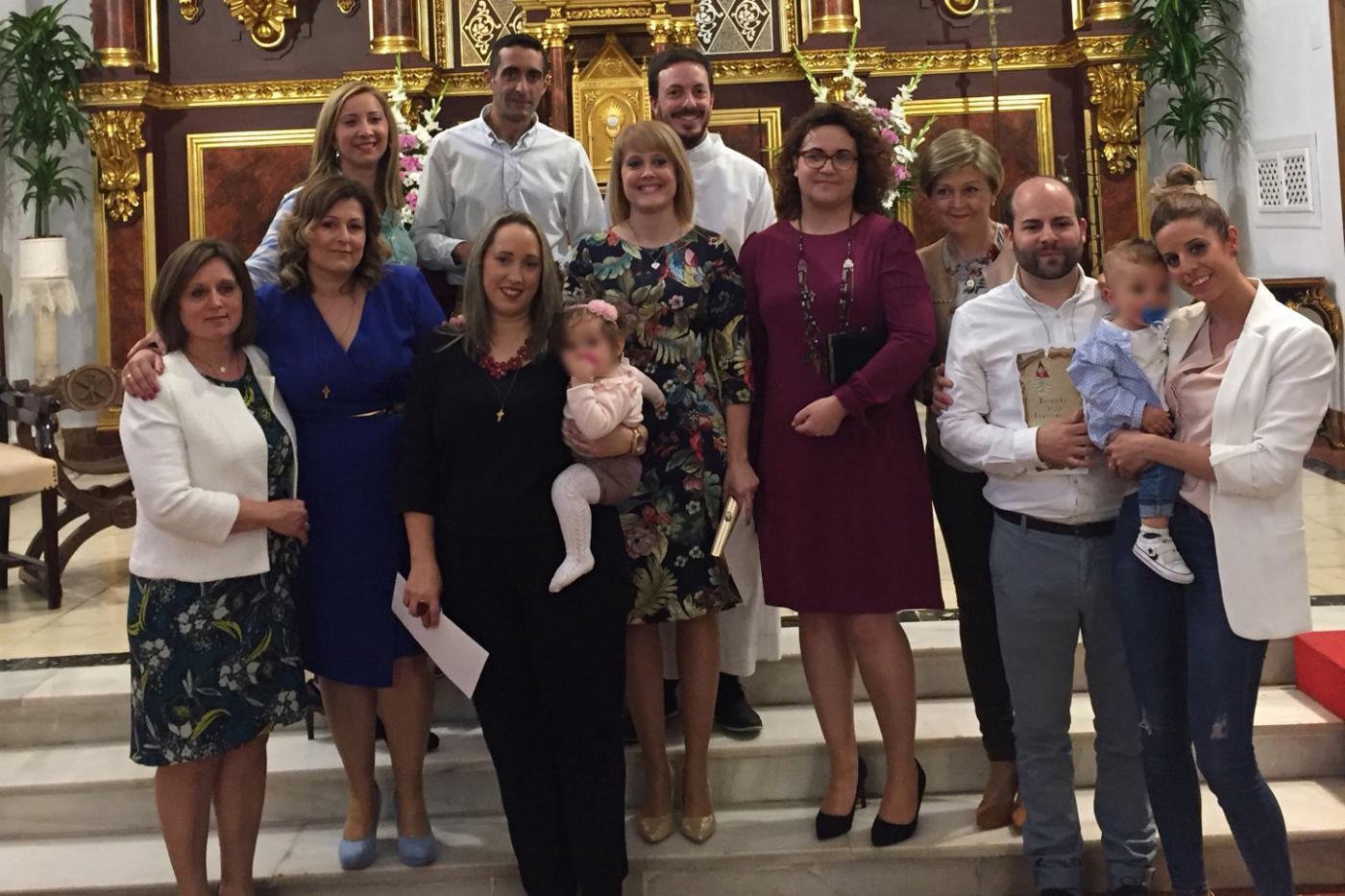 Confirmaciones en la parroquia de San Antonio de Padua, en Frigiliana